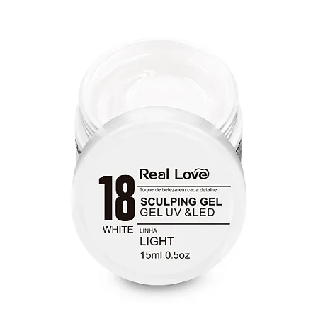Gel Real Love Linha Light Pote 30 ml - White 18