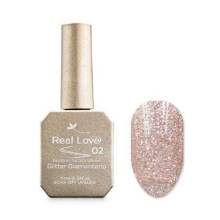 Esmalte em Gel Glitter Refletivo - Real Love 02