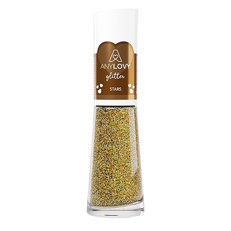 Esmalte Tradicional AnyLovy - Stars (Glitter Dourado)