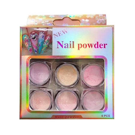 Kit 6 Pó Asa de Borboleta Colorido