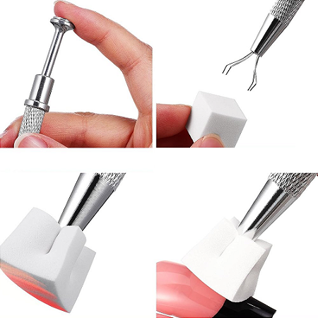 Kit Esponjihas Degradê com Pegador