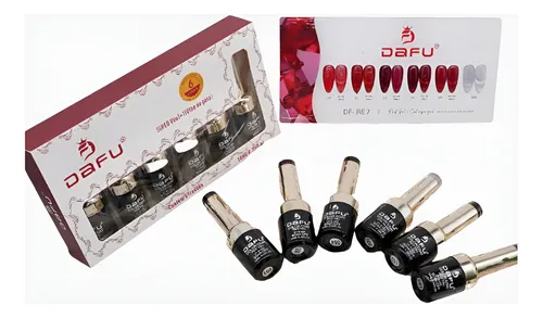 Kit 6 Esmaltes Gel Dafu Red Véu Olho De Gato