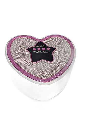 Cabine Led UV 288 w  Sun BT- 6 Coração Rosa