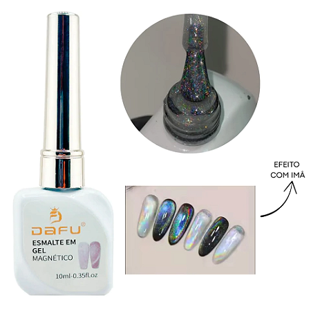 Esmalte Gel Magnético Dafu Arco-Iris Olho de Gato 10ml