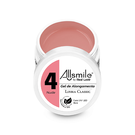 Gel Linha Classic - 4 Nude Allsmile by Real Love Sem TPO