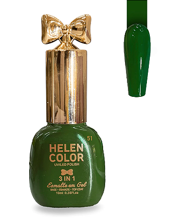 Esmalte em Gel 3 em 1 Helen Color 10ml 51