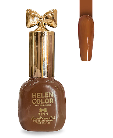 Esmalte em Gel 3 em 1 Helen Color 10ml 43