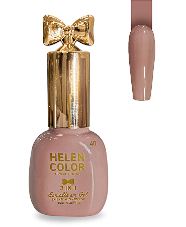 Esmalte em Gel 3 em 1 Helen Color 10ml 40