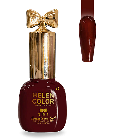 Esmalte em Gel 3 em 1 Helen Color 10ml 36