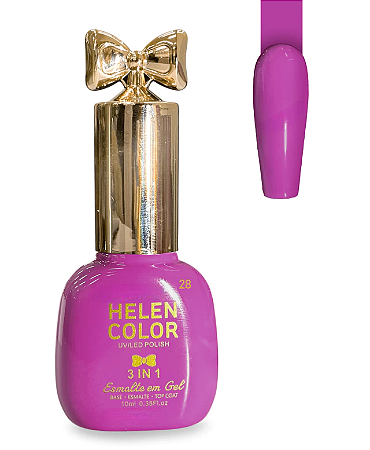Esmalte em Gel 3 em 1 Helen Color 10ml 28