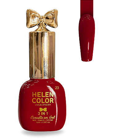 Esmalte em Gel 3 em 1 Helen Color 10ml 23