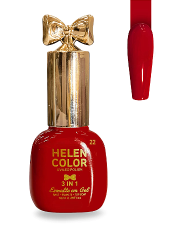 Esmalte em Gel 3 em 1 Helen Color 10ml 22