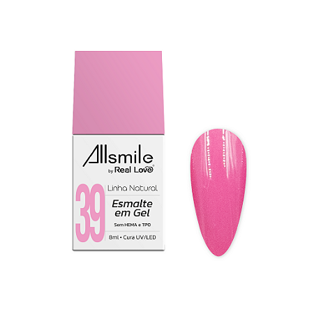 Esmalte Gel 10ml - Linha Natural - Allsmile by Real Love - 39