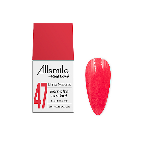 Esmalte Gel 10ml - Linha Natural - Allsmile by Real Love - 47
