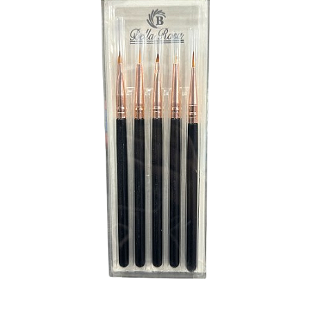 Kit 5 Pinceis Bella Rosa