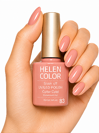 Esmalte em Gel Helen Color 10ml - Nude Pêssego 83