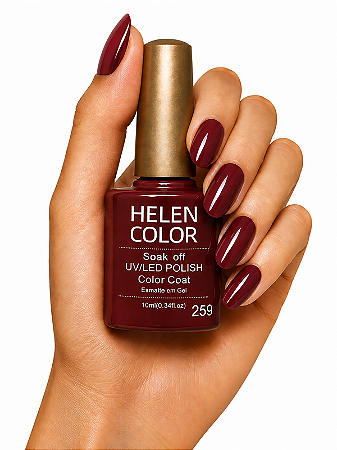 Esmalte em Gel Helen Color 10ml - Vinho Cabernet 259