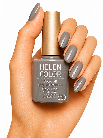 Esmalte em Gel Helen Color 10ml - Cinza Urbano 209