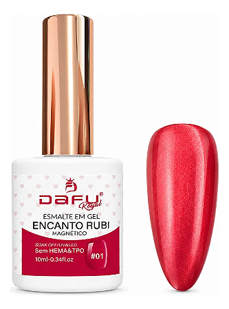 Esmalte em Gel Dafu Magnético Encanto Rubi - 01