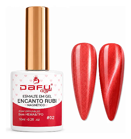 Esmalte em Gel Dafu Magnético Encanto Rubi - 02