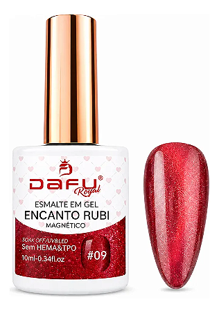 Esmalte em Gel Dafu Magnético Encanto Rubi - 09