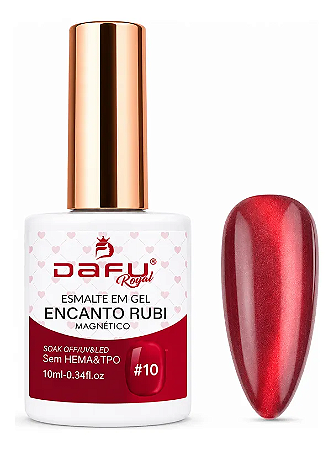 Esmalte em Gel Dafu Magnético Encanto Rubi - 10
