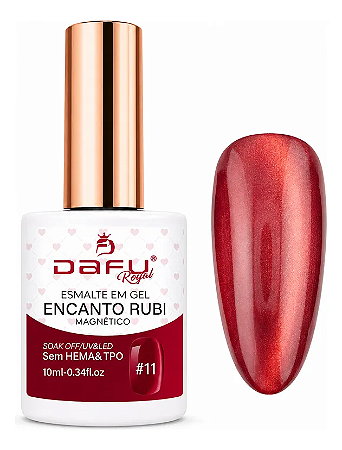 Esmalte em Gel Dafu Magnético Encanto Rubi - 11