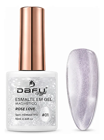 Esmalte em Gel Dafu Magnético Rose Love - 01