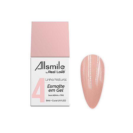 Esmalte Gel 10ml - Linha Natural - Allsmile by Real Love - 04