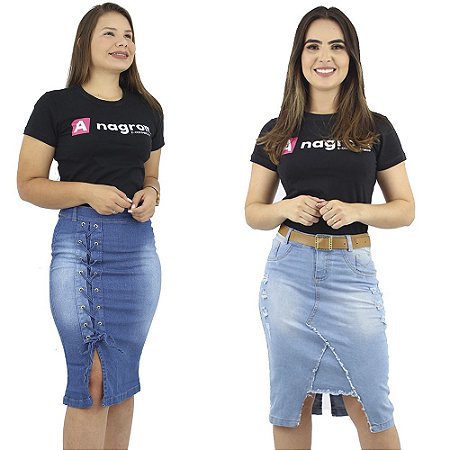 novo modelo de saia jeans