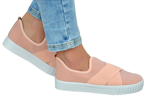 tenis slip on caixa alta