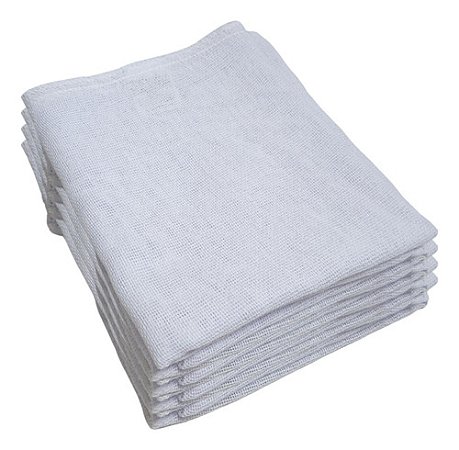 Kit 10un Pano De Chão Trama Aberta Resistente Para Limpeza
