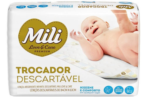 Trocador Absorvente Mili Love & Care Infantil 1X5
