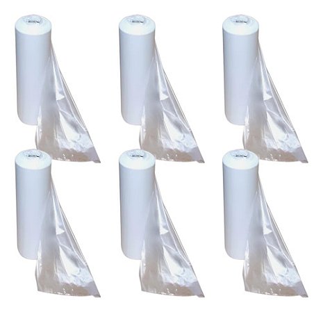 Folha para Frios 30X40 0,007,5mc Caixa 3000 Folhas 6 Rolos