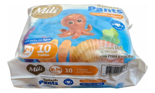 FRALDA LOVECARE PANTS SPLASH P/M 1X10