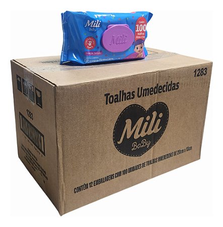 TOALHAS UMEDECIDAS MILI BABY 12X100