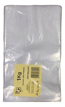 SACOS PLÁSTICOS CRISTAL ML 1 LINHA 18X30X0,10