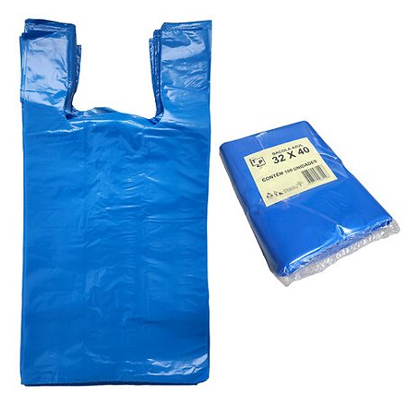SACOLA ML AZUL 32 X 40 X 0,05