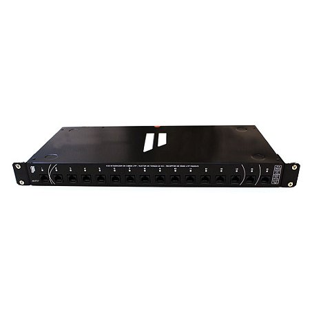 DVP-1504K HUB Organizador de Cabos UTP Ativo. Tecnologias de vídeo CVBS, HD, Full HD e 4K. Acompanha 16 Transmissores.