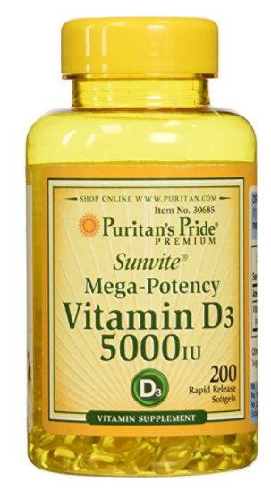 Vitamina D3 5.000 ui | 200 Softgels - Puritan's Pride