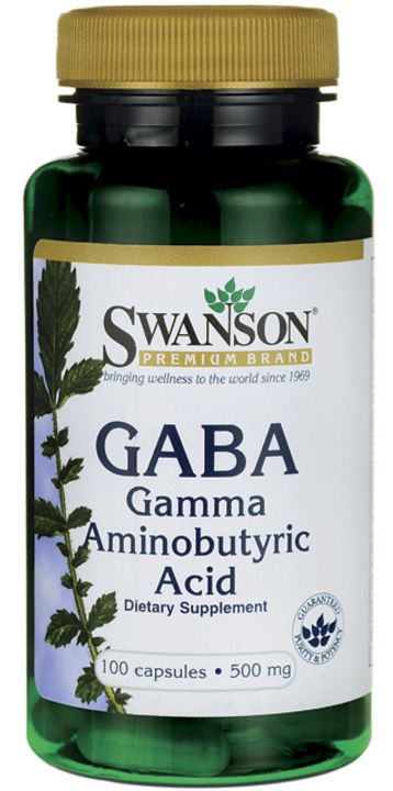 GABA (Gamma Aminobutyric Acid) 500mg | 100 Cápsulas - Swanson