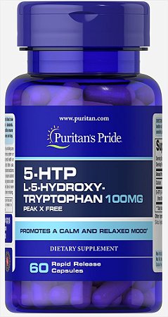 5-HTP 100 mg (Griffonia Simplicifolia)| 60 Cápsulas - Puritan