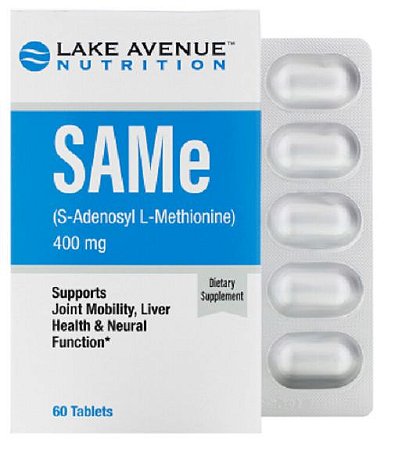 SAMe 400mg  (S-Adenosil-L-Metionina) | 60 tablets - Lake Avenue Nutrition
