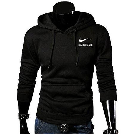 Moletom Masculino Hoodies de Lã Com Capuz Just Break It.