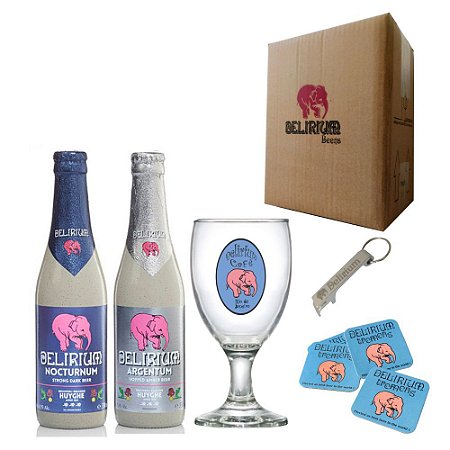 Kit Delirium Nocturnum & Delirium Argentum + Taça + Bolachas