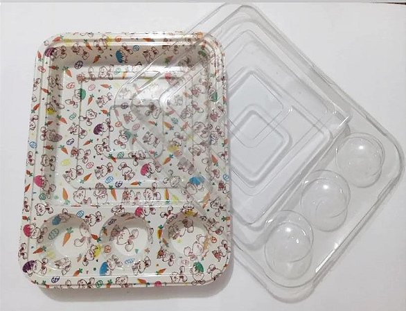EMBALAGEM PASCOA P/ FATIA DE BOLO SLICE CAKE BRIGADEIRO / DOCES - 50 UNI