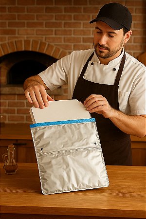 EMBALAGEM PARA PIZZA PERSONALIZADA 46 X 46 CM