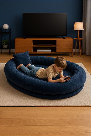Puff Ninho M Área De Descanso Lazer Cama Dormir Adulto