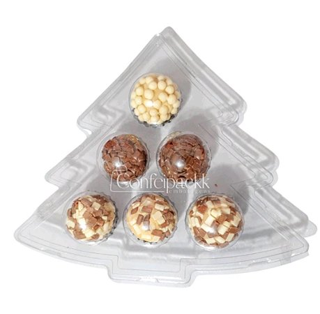 Blister Arvore De Natal Embalagens Para Doces - 28uni