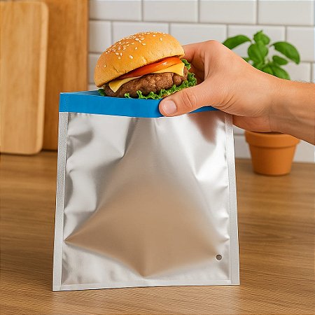 EMBALAGEM PARA TAPIOCAS, CREPES, LANCHES, DOCES SACO TÉRMICO LISO - 1000 Unidades